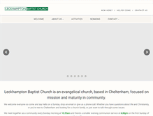 Tablet Screenshot of leckhamptonbaptist.com